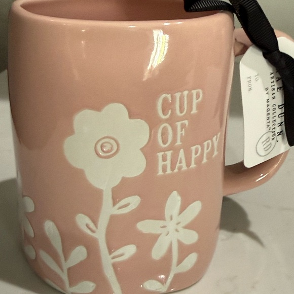 Rae Dunn Pink Floral Mug - Cup of Happy - Picture 4 of 6